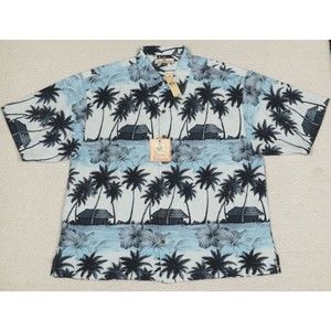 Tommy Bahama Shirt Mens XL Real Estate Camp Relax Fit 100% Silk Hawaiian NWT